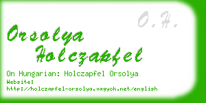 orsolya holczapfel business card